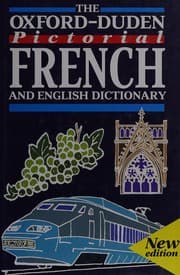 Tapa de The Oxford-Duden pictorial French and English dictionary