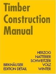 Tapa de Timber construction manual