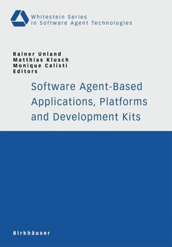 Tapa de Software agent-based applications, platforms, and development kits