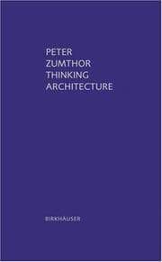 Tapa de Thinking architecture