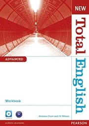 Tapa de New Total English Advanced Workbook without Key and Audio CD Pack