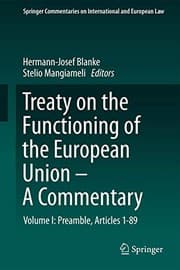 Tapa de Treaty on the Functioning of the European Union - A Commentary : Volume I