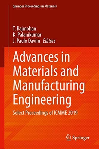 Tapa de Advances in Materials and Manufacturing Engineering