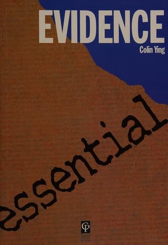 Tapa de Essential evidence