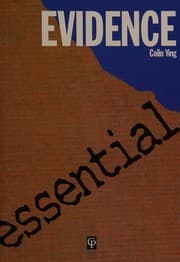 Tapa de Essential evidence
