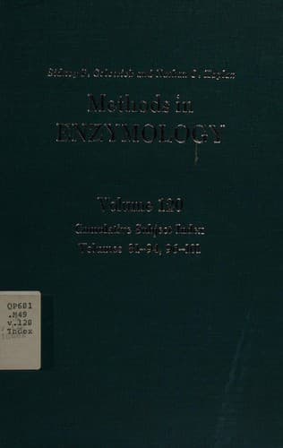 Tapa de Cumulative subject index