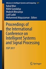 Tapa de Proceedings of the International Conference on Intelligent Systems and Signal Processing