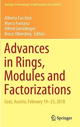 Tapa de Advances in Rings, Modules and Factorizations