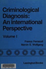 Tapa de Criminological diagnosis