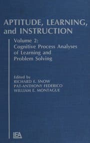 Tapa de Cognitive process analyses of learning and problem solving