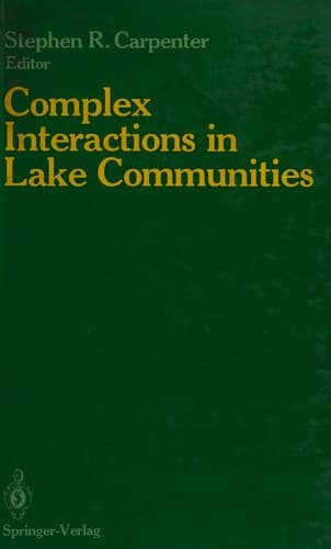Tapa de Complex interactions in lake communities