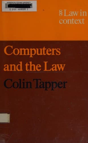 Tapa de Computers and the law