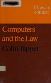 Tapa de Computers and the law
