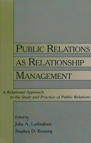 Tapa de Public relations as relationship management