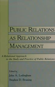 Tapa de Public relations as relationship management