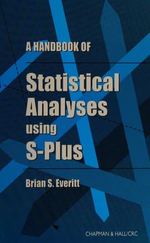 Tapa de A Handbook of Statistical Analyses Using S-Plus