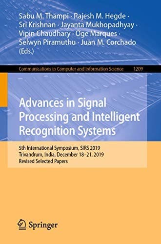 Tapa de Advances in Signal Processing and Intelligent Recognition Systems