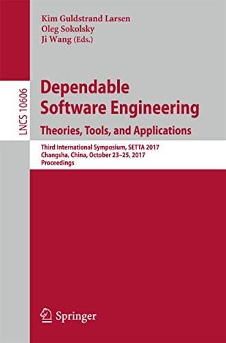 Tapa de Dependable Software Engineering. Theories, Tools, and Applications