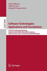 Tapa de Software Technologies : Applications and Foundations : STAF 2016 Collocated Workshops