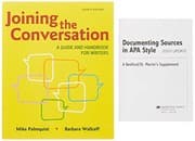 Tapa de Joining the Conversation : A Guide and Handbook for Writers & Documenting Sources in APA Style