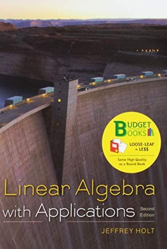 Tapa de Loose-leaf Version for Linear Algebra with Applications 2e & WebAssign Homework and e-Book