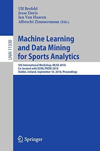 Tapa de Machine Learning and Data Mining for Sports Analytics