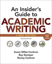 Tapa de An Insider's Guide to Academic Writing with 2020 APA Update