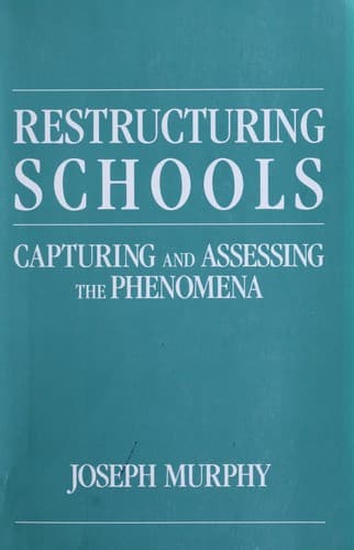 Tapa de Restructuring schools