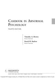 Tapa de Casebook in abnormal psychology