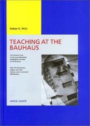 Tapa de Teaching at the Bauhaus