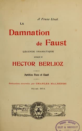 Tapa de La damnation de Faust