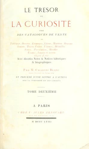 Tapa de Le trésor de la curiosité
