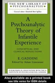 Tapa de A psychoanalytic theory of infantile experience