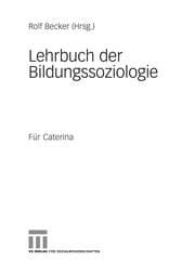 Tapa de Lehrbuch der Bildungssoziologie