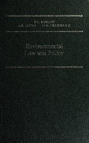 Tapa de Environmental law and policy