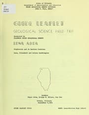 Tapa de Guide leaflet, geological science field trip, Lena area