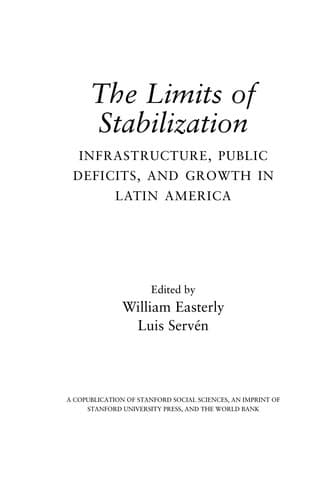 Tapa de The limits of stabilization
