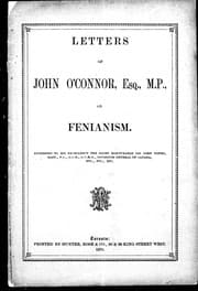 Tapa de Letters of John O'Connor, M.P. on Fenianism