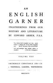 Tapa de An English Garner: Ingatherings from Our History and Literature