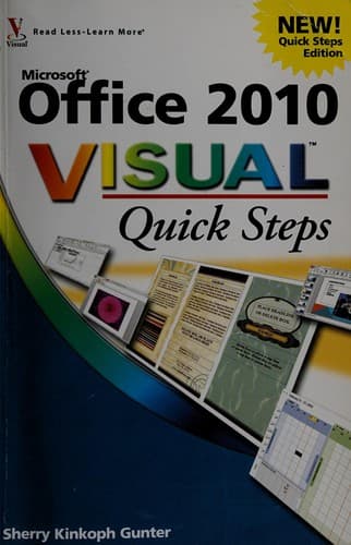 Tapa de Office 2010 visual quick steps