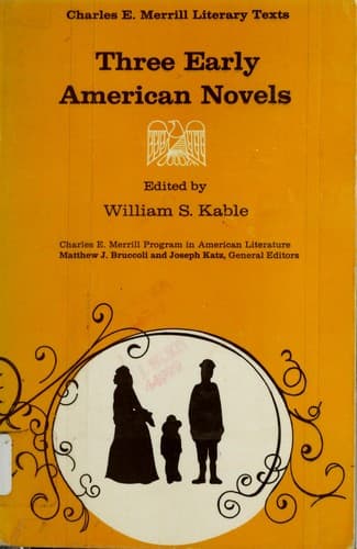 Tapa de Three early American novels