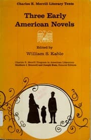 Tapa de Three early American novels