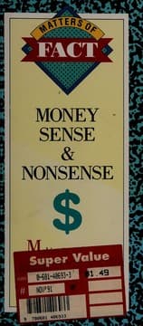 Tapa de Money sense & nonsense