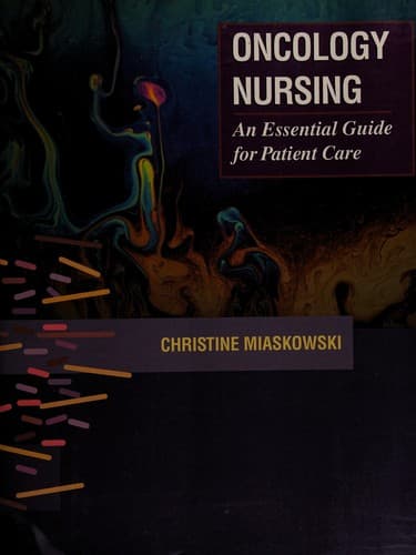 Tapa de Oncology Nursing