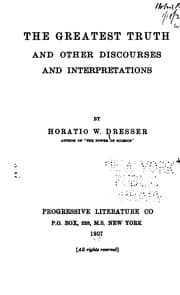 Tapa de The Greatest Truth: And Other Discourses and Interpretations