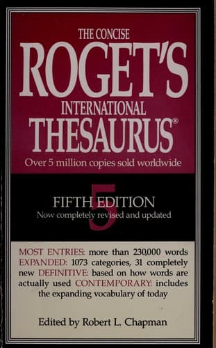 Tapa de The Concise Roget's international thesaurus