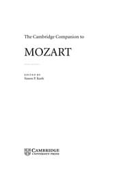 Tapa de The Cambridge companion to Mozart