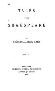 Tapa de Tales from Shakspeare