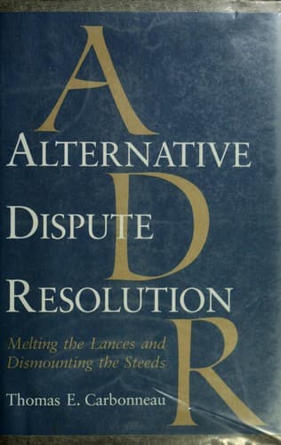 Tapa de Alternative dispute resolution