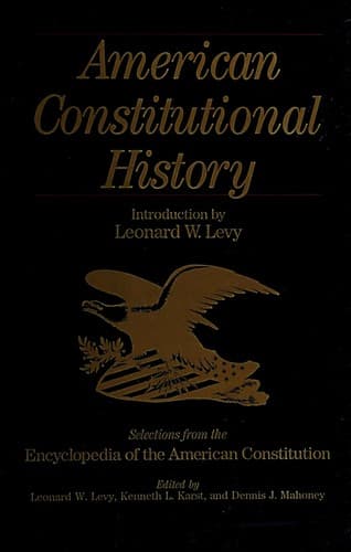 Tapa de American constitutional history
